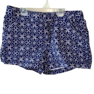 Cherokee Size 14/16 girl’s navy print cotton shorts